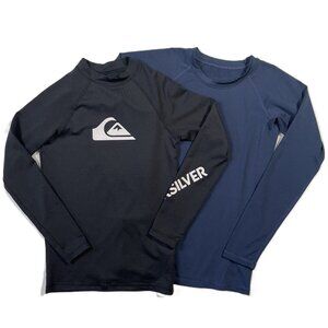 Boy's Quicksilver and Telaleo Bundle of 2 Long Sleeve Thermal Tees Size M